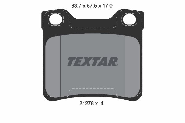 SET PLACUTE FRANA TEXTAR 2127803 - Compatibil cu PEUGEOT
