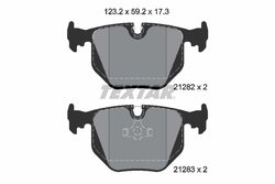 SET PLACUTE FRANA TEXTAR 2128201 - Compatibil cu BMW, MASERATI, WIESMANN
