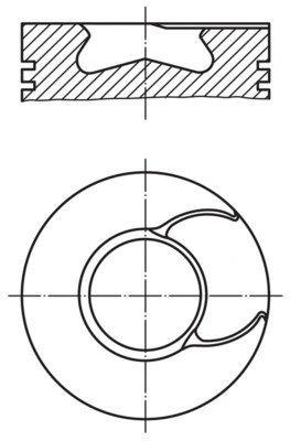 PISTON MAHLE 213 66 00 - Compatibil cu DAF