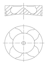 PISTON MAHLE 213 PI 00102 000 - Compatibil cu DAF