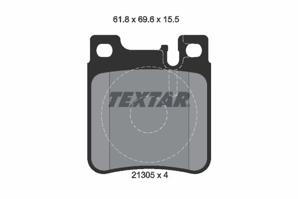 SET PLACUTE FRANA TEXTAR 2130501 - Compatibil cu CHRYSLER, MERCEDES-BENZ