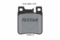 SET PLACUTE FRANA TEXTAR 2130501 - Compatibil cu CHRYSLER, MERCEDES-BENZ
