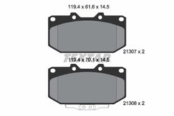 Set placute frana Textar 2130701