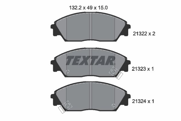 Set placute frana Textar 2132201