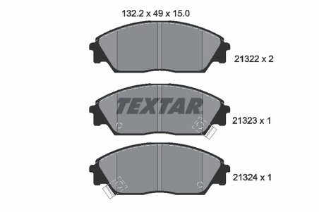 Set placute frana Textar 2132201