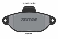 SET PLACUTE FRANA TEXTAR 2136502 - Compatibil cu FIAT