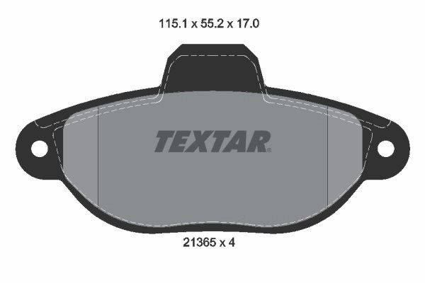 Set placute frana Textar 2136502