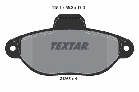 Set placute frana Textar 2136502