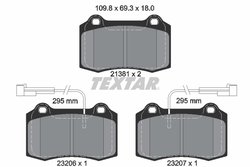 Set placute frana Textar 2138103