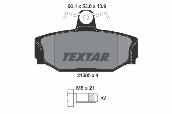 Set placute frana Textar 2138501