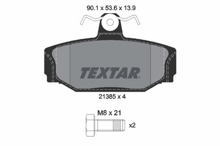 Set placute frana Textar 2138501