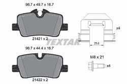Set placute frana Textar 2142101