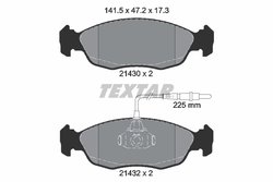 Set placute frana Textar 2143001