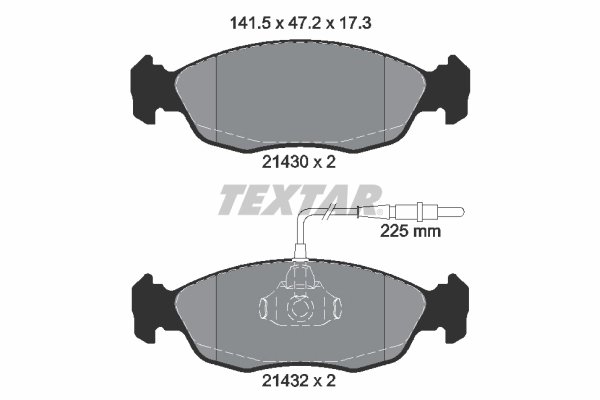 Set placute frana Textar 2143001