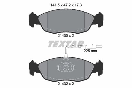 Set placute frana Textar 2143001
