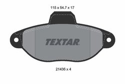 SET PLACUTE FRANA TEXTAR 2143602 - Compatibil cu FIAT, LANCIA, ZASTAVA
