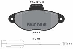 Set placute frana Textar 2143603