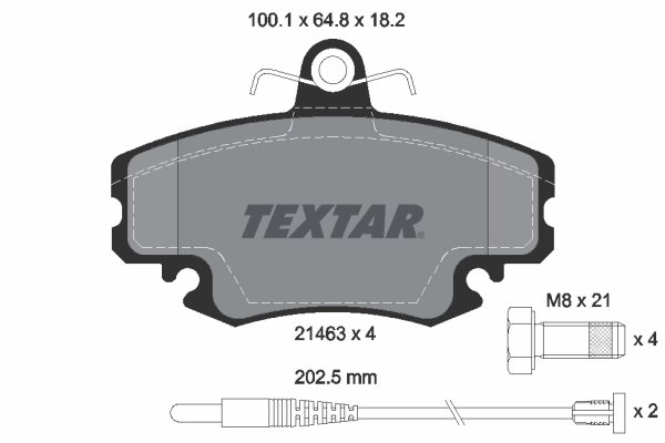 Set placute frana Textar 2146304