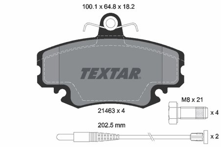Set placute frana Textar 2146304