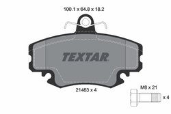 Set placute frana Textar 2146306