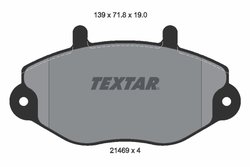 Set placute frana Textar 2146901