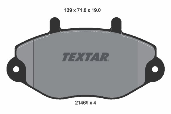Set placute frana Textar 2146901