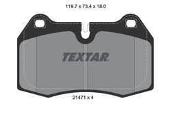 Set placute frana Textar 2147102