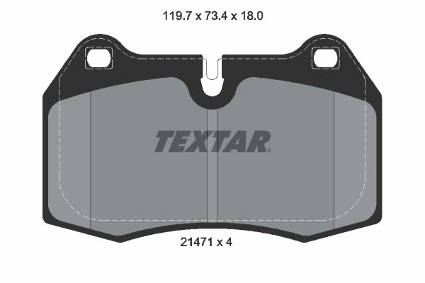 SET PLACUTE FRANA TEXTAR 2147102 - Compatibil cu BMW, FERRARI, MASERATI