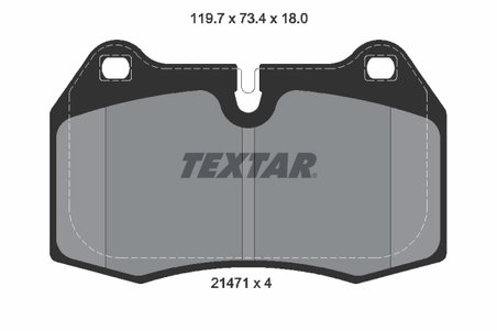 SET PLACUTE FRANA TEXTAR 2147102 - Compatibil cu BMW, FERRARI, MASERATI