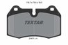 SET PLACUTE FRANA TEXTAR 2147102 - Compatibil cu BMW, FERRARI, MASERATI