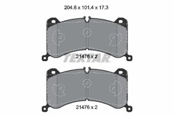 Set placute frana Textar 2147601