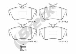 Set placute frana Breck 21479 00 703 00