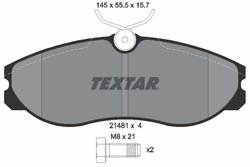 SET PLACUTE FRANA TEXTAR 2148101 - Compatibil cu FORD, LDV, NISSAN