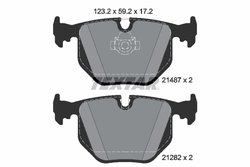 SET PLACUTE FRANA TEXTAR 2148701 - Compatibil cu ALPINA, BMW