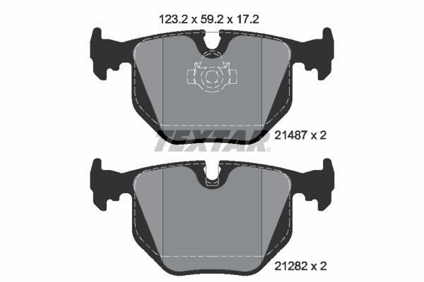 Set placute frana Textar 2148703