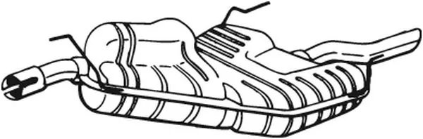 TOBA ESAPAMENT FINALA BOSAL 215-219 - Compatibil cu SAAB