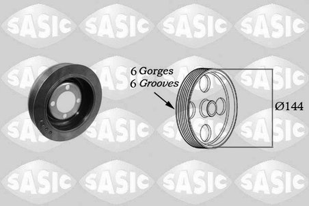 FULIE ARBORE COTIT / VIBROCHEN SASIC 2150032 - Compatibil cu CITROEN, PEUGEOT