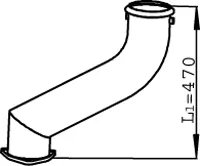 RACORD EVACUARE DINEX 21502 - Compatibil cu DAF