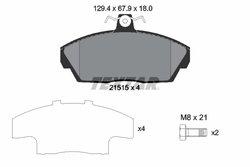 SET PLACUTE FRANA TEXTAR 2151504 - Compatibil cu LAND ROVER