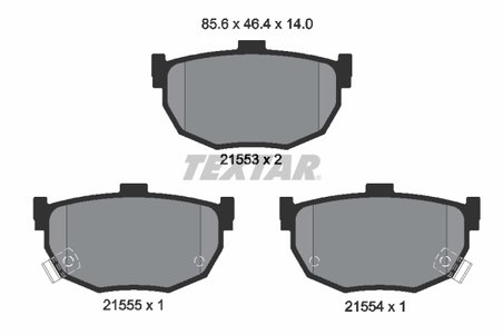 Set placute frana Textar 2155301