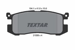 SET PLACUTE FRANA TEXTAR 2155801 - Compatibil cu FORD AUSTRALIA, FORD USA, MAZDA