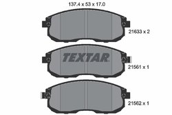 Set placute frana Textar 2156101