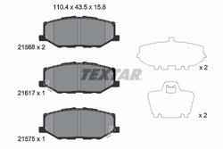 Set placute frana Textar 2156801