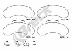 Set placute frana Breck 21573 00 706 00