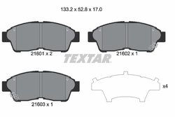 Set placute frana Textar 2160101