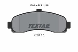 Set placute frana Textar 2162601