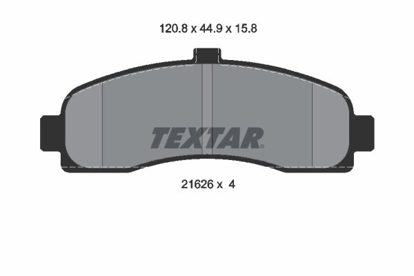 Set placute frana Textar 2162601
