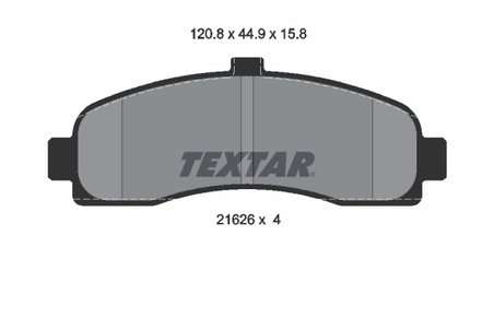 Set placute frana Textar 2162601
