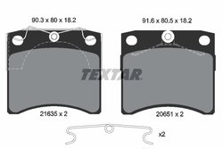 SET PLACUTE FRANA TEXTAR 2163501 - Compatibil cu VW