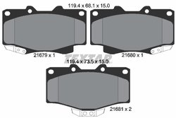 Set placute frana Textar 2167904